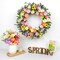 28-Inch Spring Wreath for Front Door – Large Floral Wreath with Lavender, Daisy, and Eucalyptus, 6 Color Options for Indoor & Outdoor Holiday and Celebration Decor